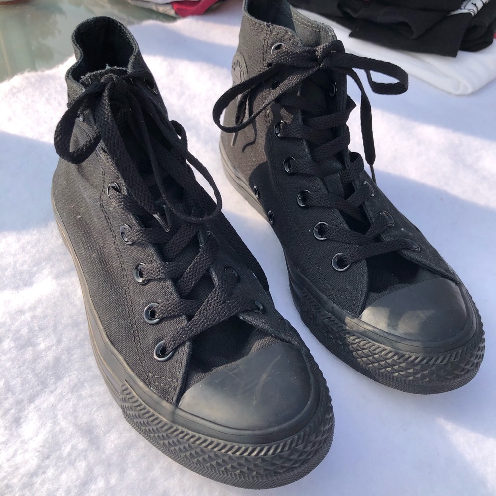 Black All Star Hightop Converse